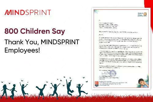 Akshay Patra's certificate for Mindsprint